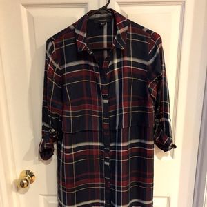 Atmosphere Plaid Tunic Shirt